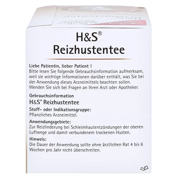 H&S Reizhustentee 20X2,5 g