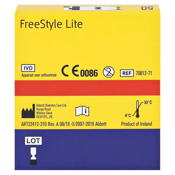 Freestyle Lite Teststreifen ohne Codiere 50 St