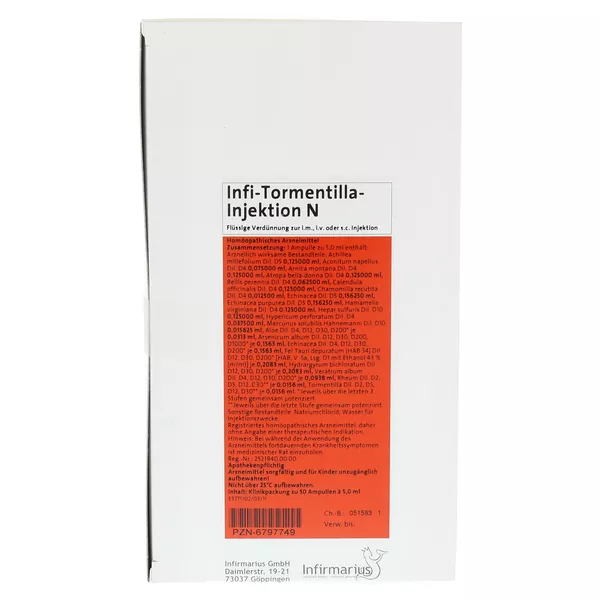 INFI Tormentilla Injektion N 50X5 ml