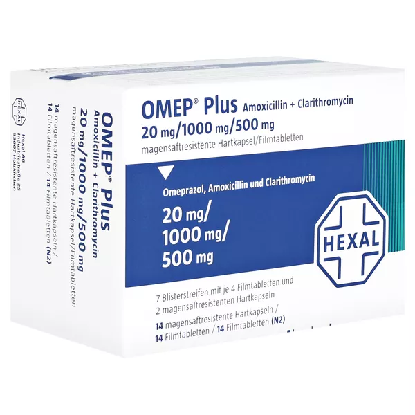 OMEP Plus Amoxicillin + Clarithromycin Kombipack. 1 P