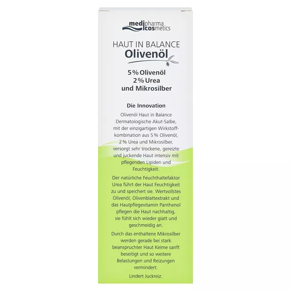 HAUT IN Balance Olivenöl Dermatologische Akut-Salbe, 75 ml