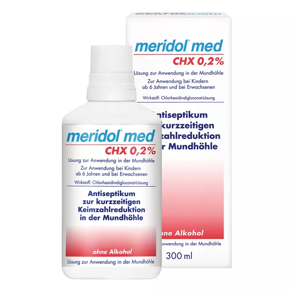 meridol Mundspülung med CHX 0,2% Chlorhexidin
