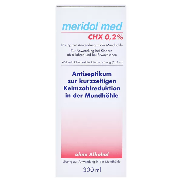 meridol Mundspülung med CHX 0,2% Chlorhexidin 300 ml