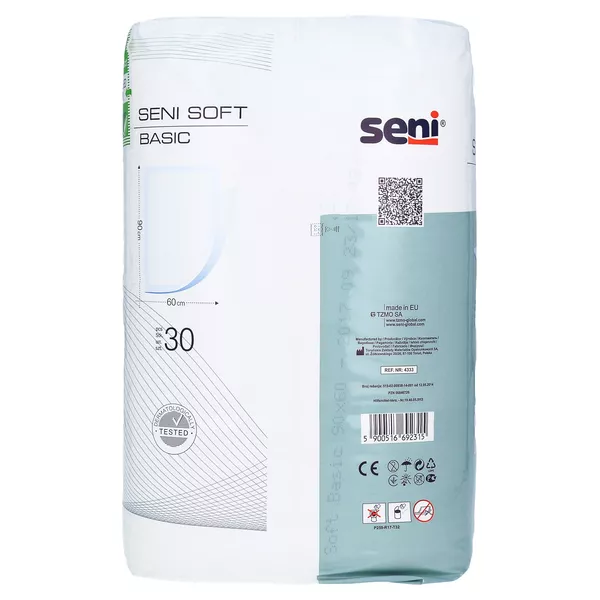 SENI Soft Basic Bettschutzunterlage 60x9 30 St