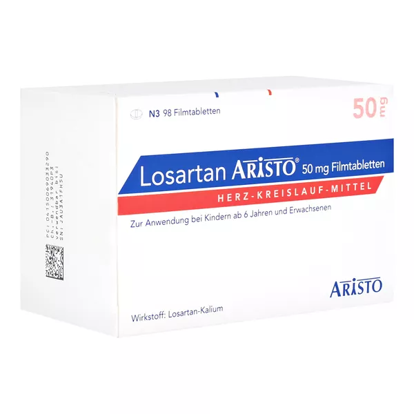 Losartan Aristo 50 mg Filmtabletten 98 St