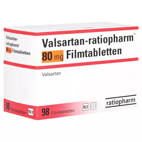 VALSARTAN-ratiopharm 80 mg Filmtabletten 98 St