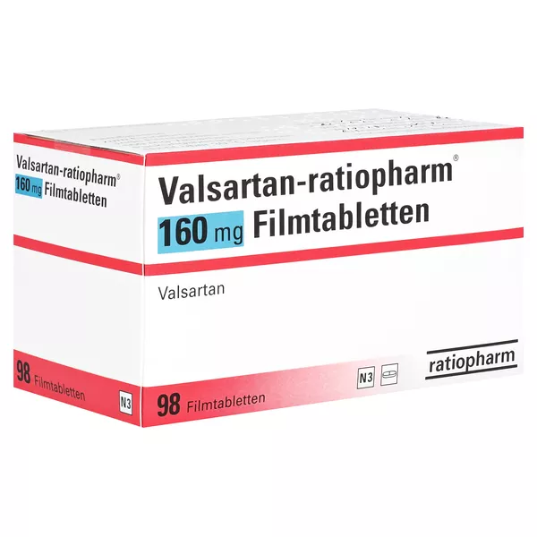 VALSARTAN-ratiopharm 160 mg Filmtabletten 98 St