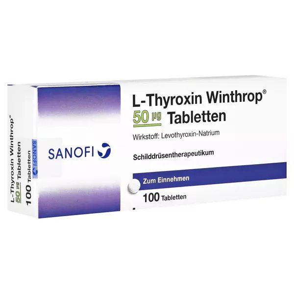 L-thyroxin Winthrop 50 µg Tabletten, 100 St.