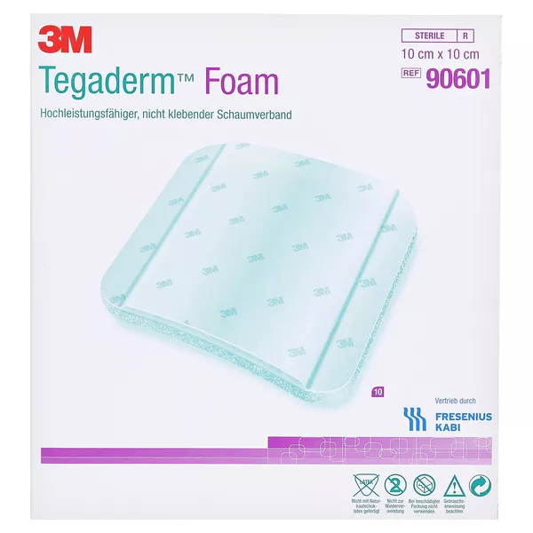 Tegaderm Foam N.klebend FK 10x10 cm 9060 10 St
