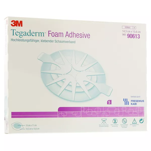 Tegaderm Foam Adhesive FK 14,3x15,6 cm o 5 St