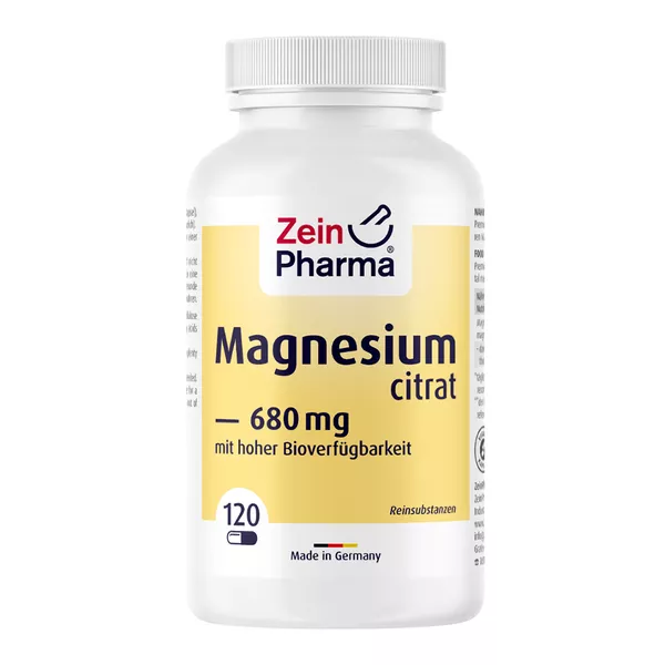 Magnesiumcitrat Kapseln Magnesium hochdosiert 120 St
