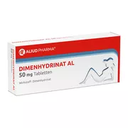 Produktabbildung: Dimenhydrinat AL 50 mg Tabletten