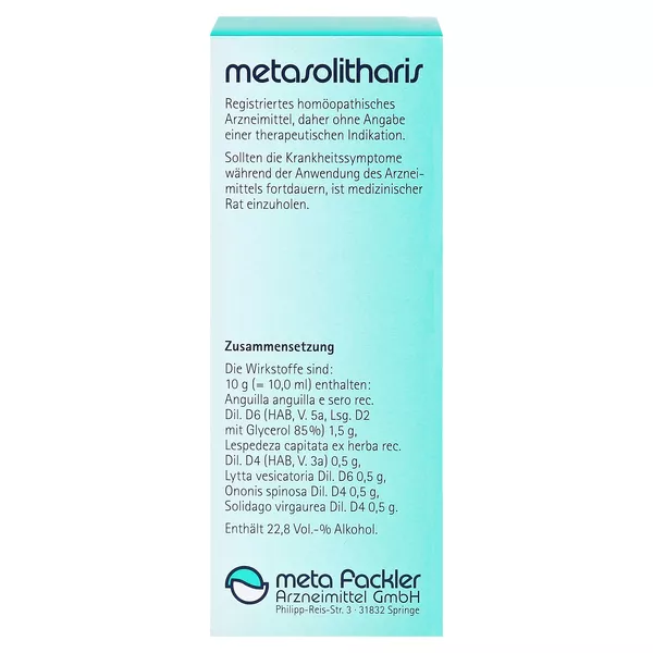 Metasolitharis Mischung 100 ml