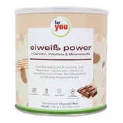 Produktabbildung: for you Eiweiß Power Chocolate Noir
