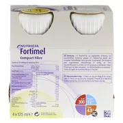 Fortimel Compact Fibre Trinknahrung Vanille 4X125 ml