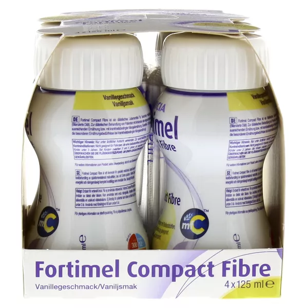 Fortimel Compact Fibre Trinknahrung Vanille 4X125 ml