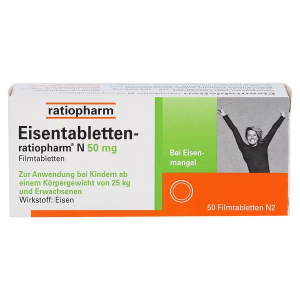 Eisentabletten ratiopharm N 50 mg, 50 St.
