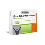 Produktabbildung: Eisentabletten ratiopharm N 50 mg