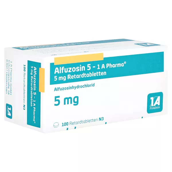 ALFUZOSIN 5 mg-1A Pharma Retardtabletten 100 St