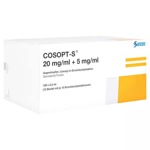 COSOPT-S 20 mg/ml+5 mg/ml Augentr.i.Einzeldosisbe. 120X0,2 ml