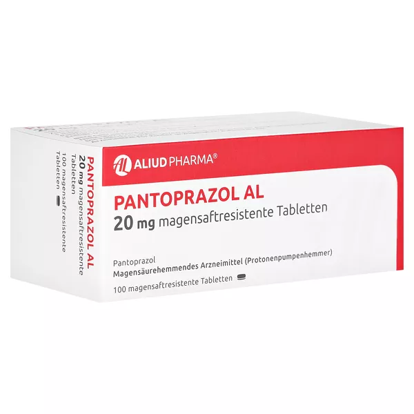 PANTOPRAZOL AL 20 mg magensaftresistente Tabletten 100 St