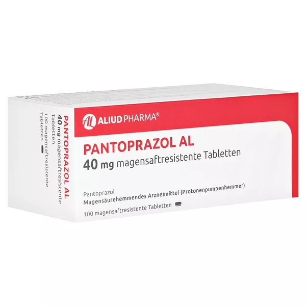 PANTOPRAZOL AL 40 mg magensaftresistente Tabletten 100 St