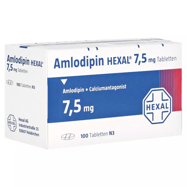 Amlodipin Hexal 7,5 mg Tabletten 100 St