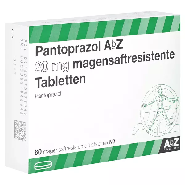 PANTOPRAZOL AbZ 20 mg magensaftres.Tabletten 60 St