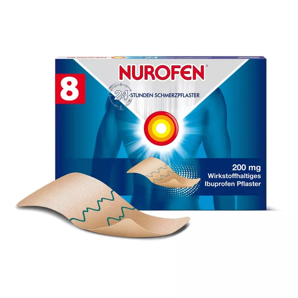 NUROFEN 24-Stunden Ibuprofen Schmerzpflaster 200 mg 8 St