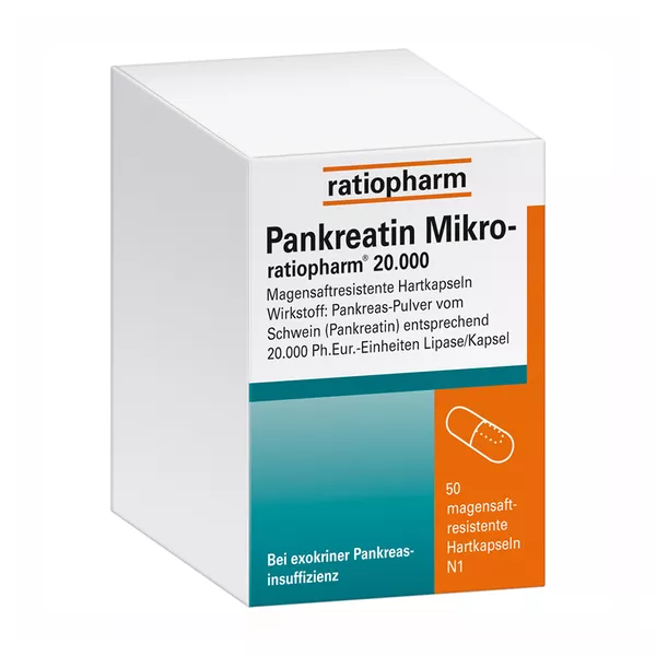 Pankreatin Mikro ratiopharm 20.000 50 St