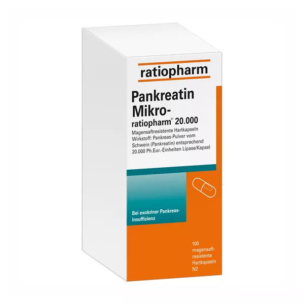 Pankreatin Mikro ratiopharm 20.000 100 St
