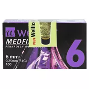Wellion Medfine plus Pen-Nadeln 6 mm 100 St