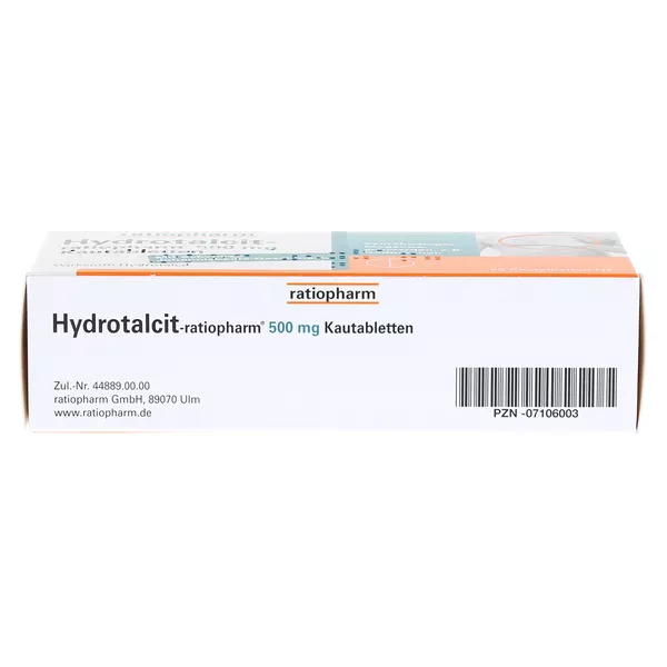Hydrotalcit ratiopharm 500 mg 50 St