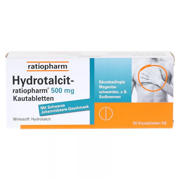 Hydrotalcit ratiopharm 500 mg 50 St
