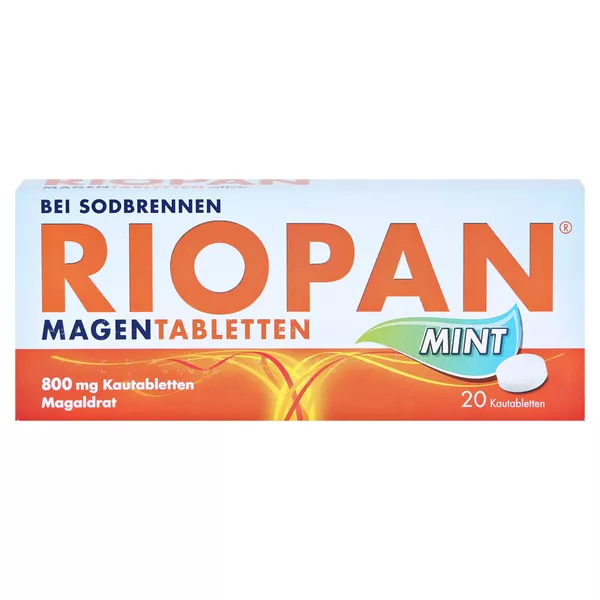 Riopan Magen Tabletten Mint 800 mg Kautabletten 20 St