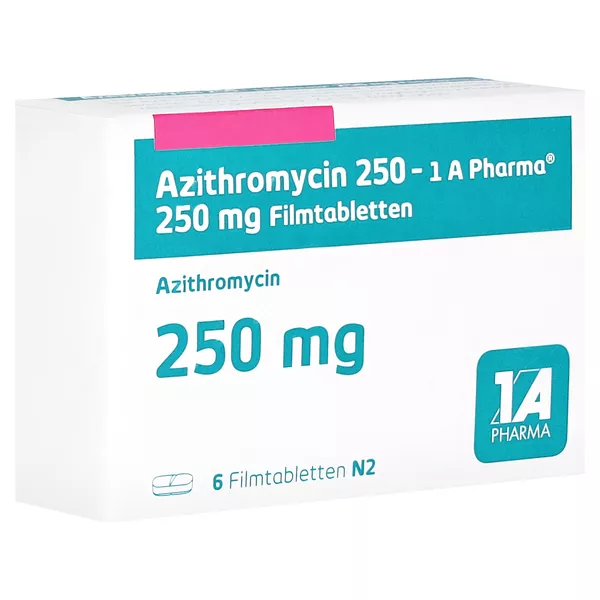 AZITHROMYCIN 250-1A Pharma Filmtabletten 6 St