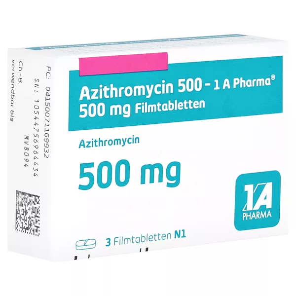 AZITHROMYCIN 500-1A Pharma Filmtabletten 3 St