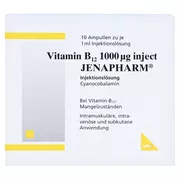 Vitamin B12 1.000 µg Inject Jenapharm Am 10X1 ml