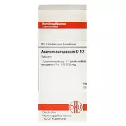 Asarum Europaeum D 12 Tabletten 80 St