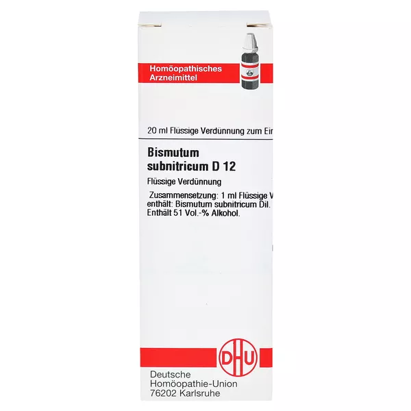 Bismutum Subnitricum D 12 Dilution 20 ml