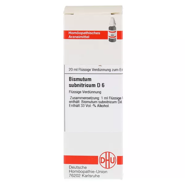 Bismutum Subnitricum D 6 Dilution 20 ml