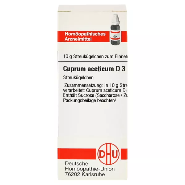 Cuprum Aceticum D 3 Globuli 10 g