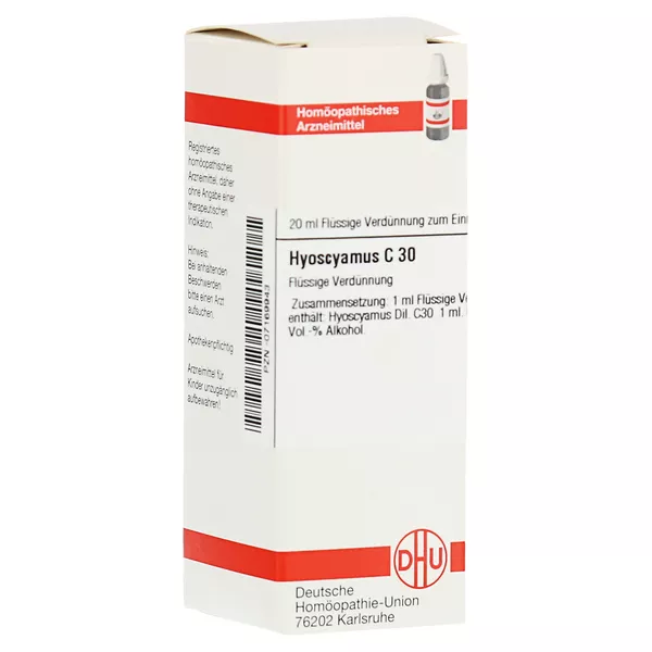 Hyoscyamus C 30 Dilution 20 ml