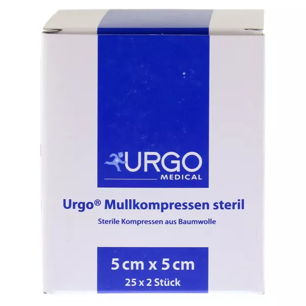 URGO Mullkompressen 5x5 cm steril 25X2 St