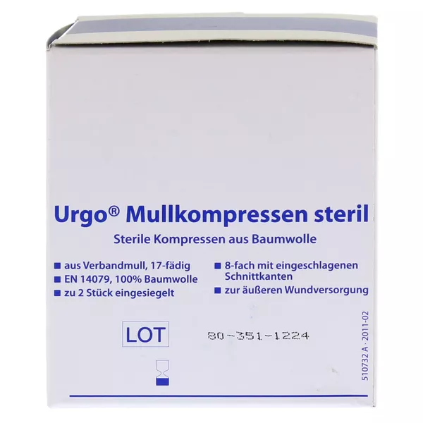 URGO Mullkompressen 5x5 cm steril 25X2 St