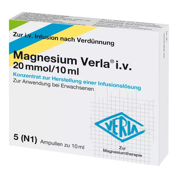 Magnesium Verla i.v. 50% Infusionslsg.-K 5 St