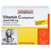 Vitamin C ratiopharm retard 500 mg 30 St