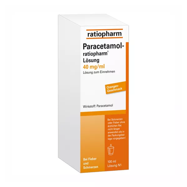 Paracetamol ratiopharm 40 mg/ml, 100 ml