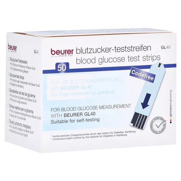 Beurer GL40 Blutzuckerteststreifen 50 St
