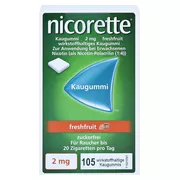 Nicorette Kaugummi 2 mg freshfruit - Reimport 105 St